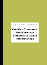 Creative Commons konsekwencje blokowania - okładka
